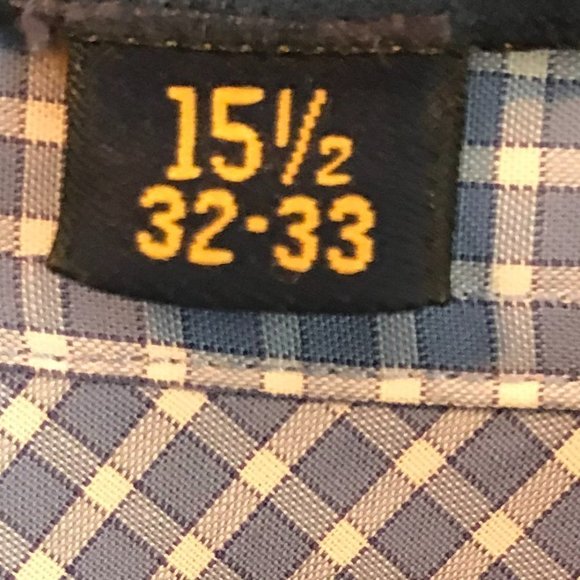 TOMMY Hilfiger Men's LS Sport Shirt Button Down Collar 15 1/2 X 32/33 - Picture 3 of 9